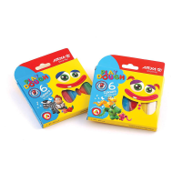 خمیر بازی 6 رنگ مقوایی آریا 